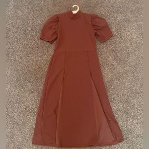 mauve long dress dance costume
